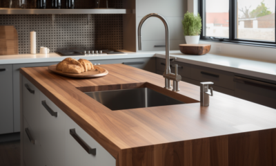 A photo of a kitchen counter with various tools and utensils on it, and a person standing nearby looking frustrated. The alt text could read: "A cluttered kitchen counter with limited space, causing frustration for the person trying to prepare food. Tips are discussed for maximizing counter space."