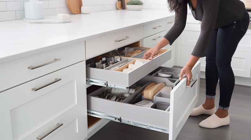 Image not provided. However, the alt text for an image related to tips for organizing kitchen drawers could be: A photo of a kitchen drawer with dividers, utensils, and other kitchen tools neatly arranged.